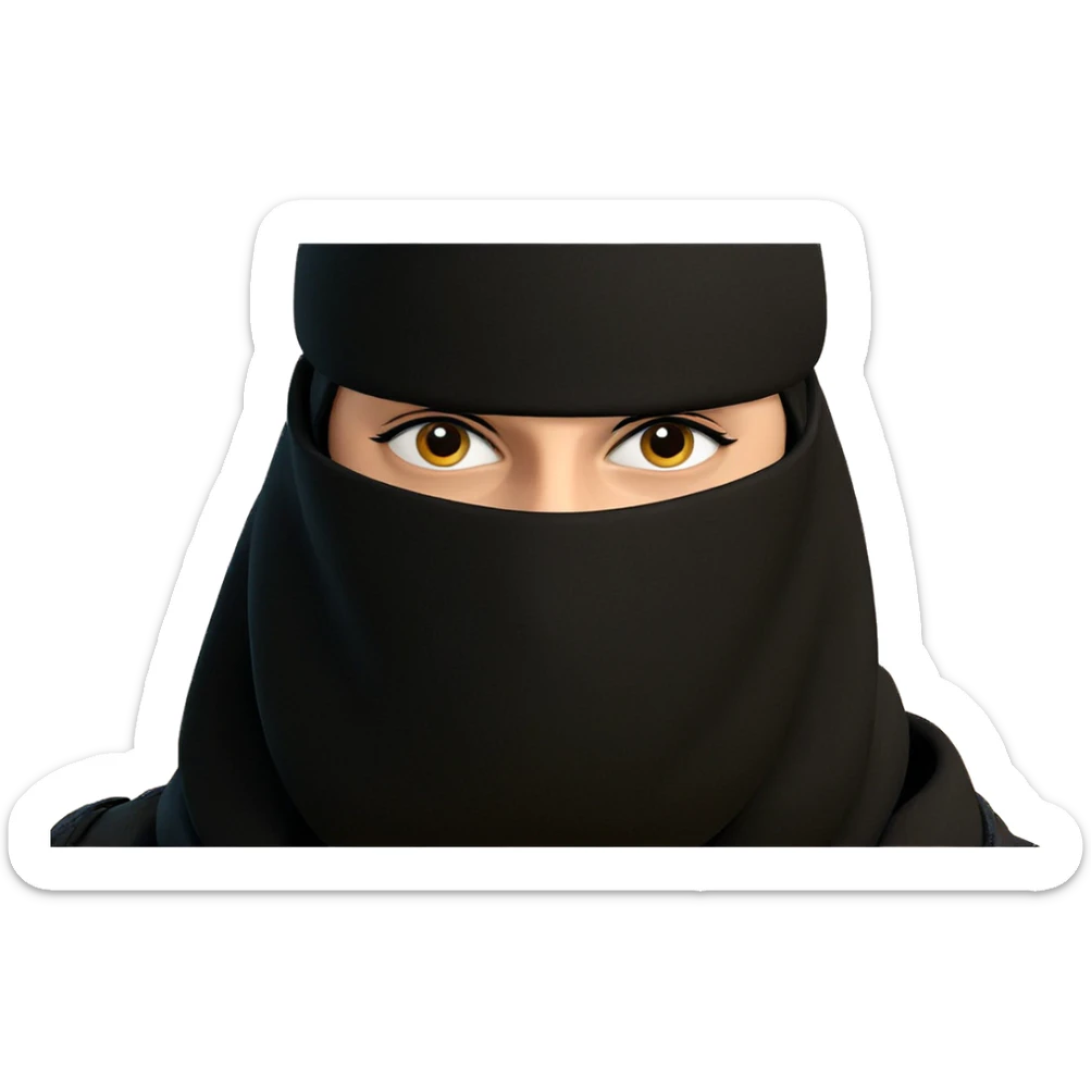 boy in hat staring straight sticker