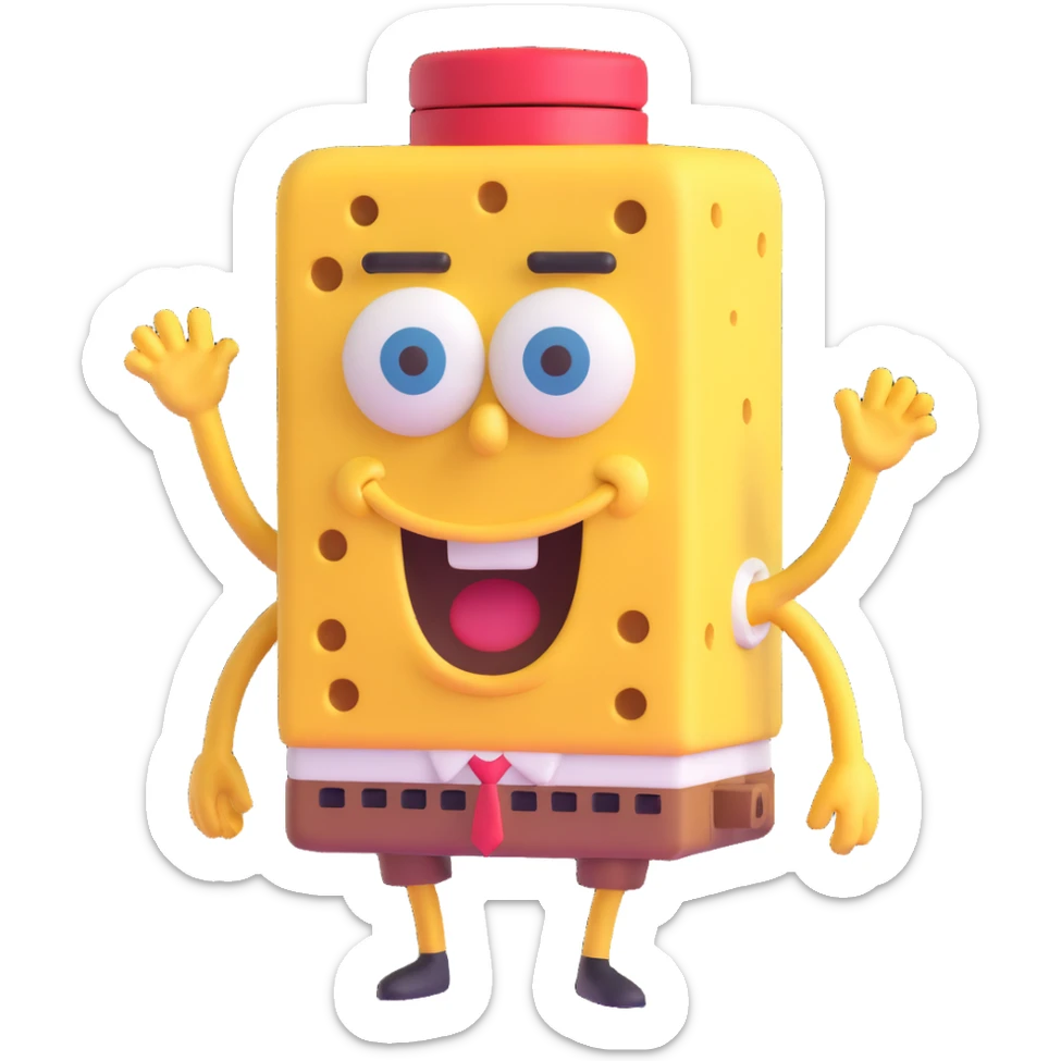 Bob leponge  sticker