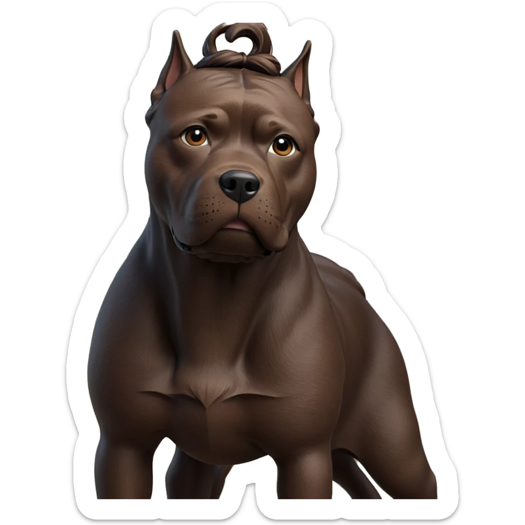 dog in soft focus background sticker