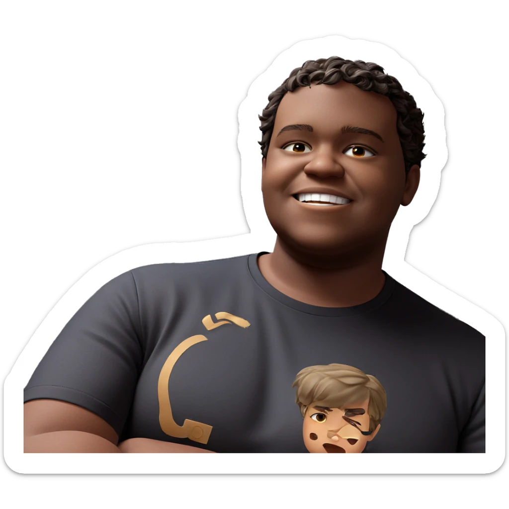 solo boy with short hair sticker