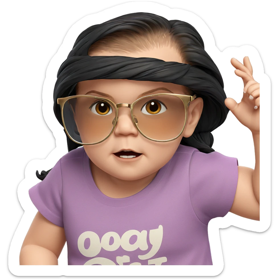 stylish girl in casual outfit sticker