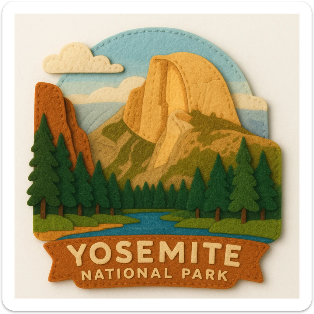 yosemite national park sticker