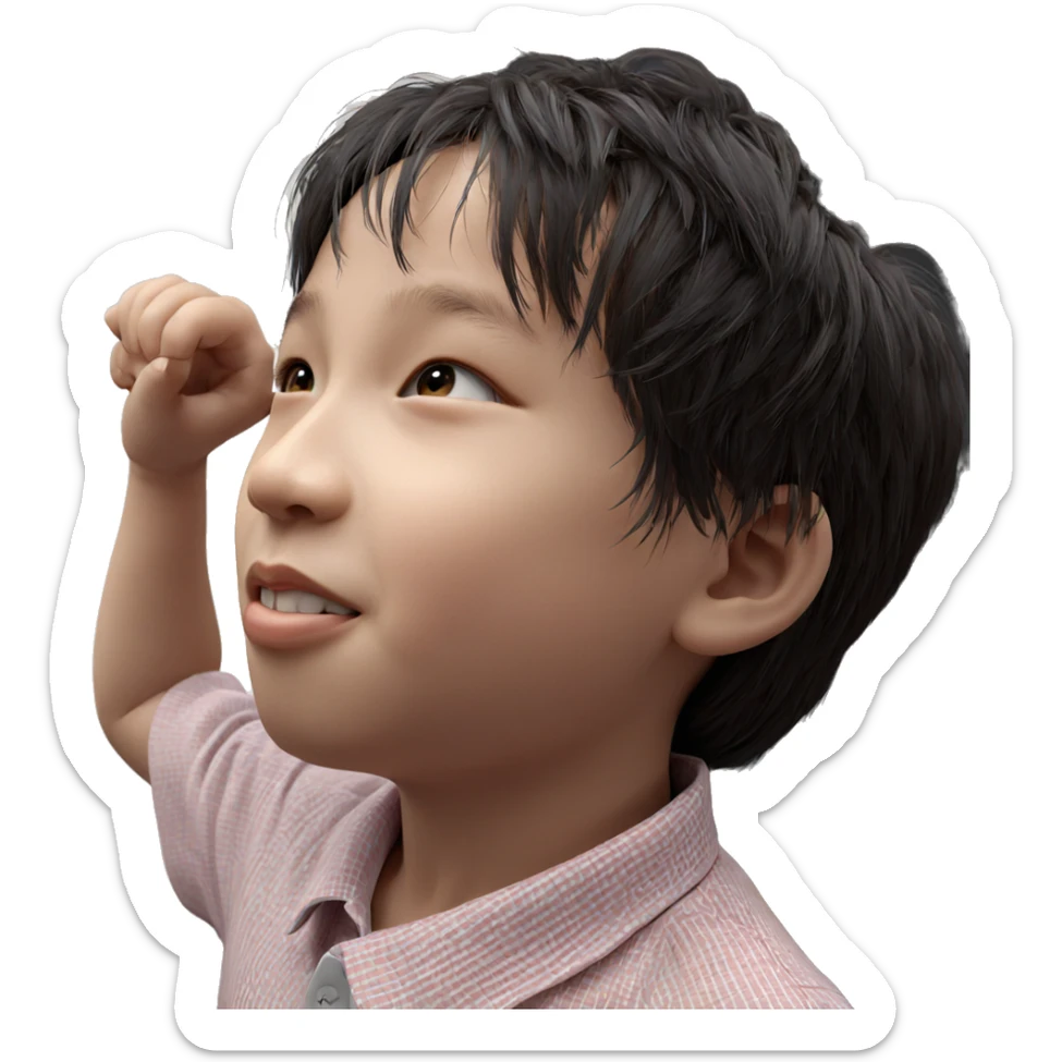 realistic portrait of girl sticker