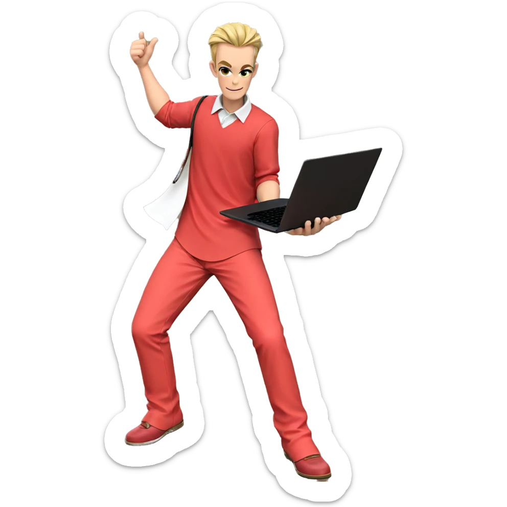 working solo with confidence sticker