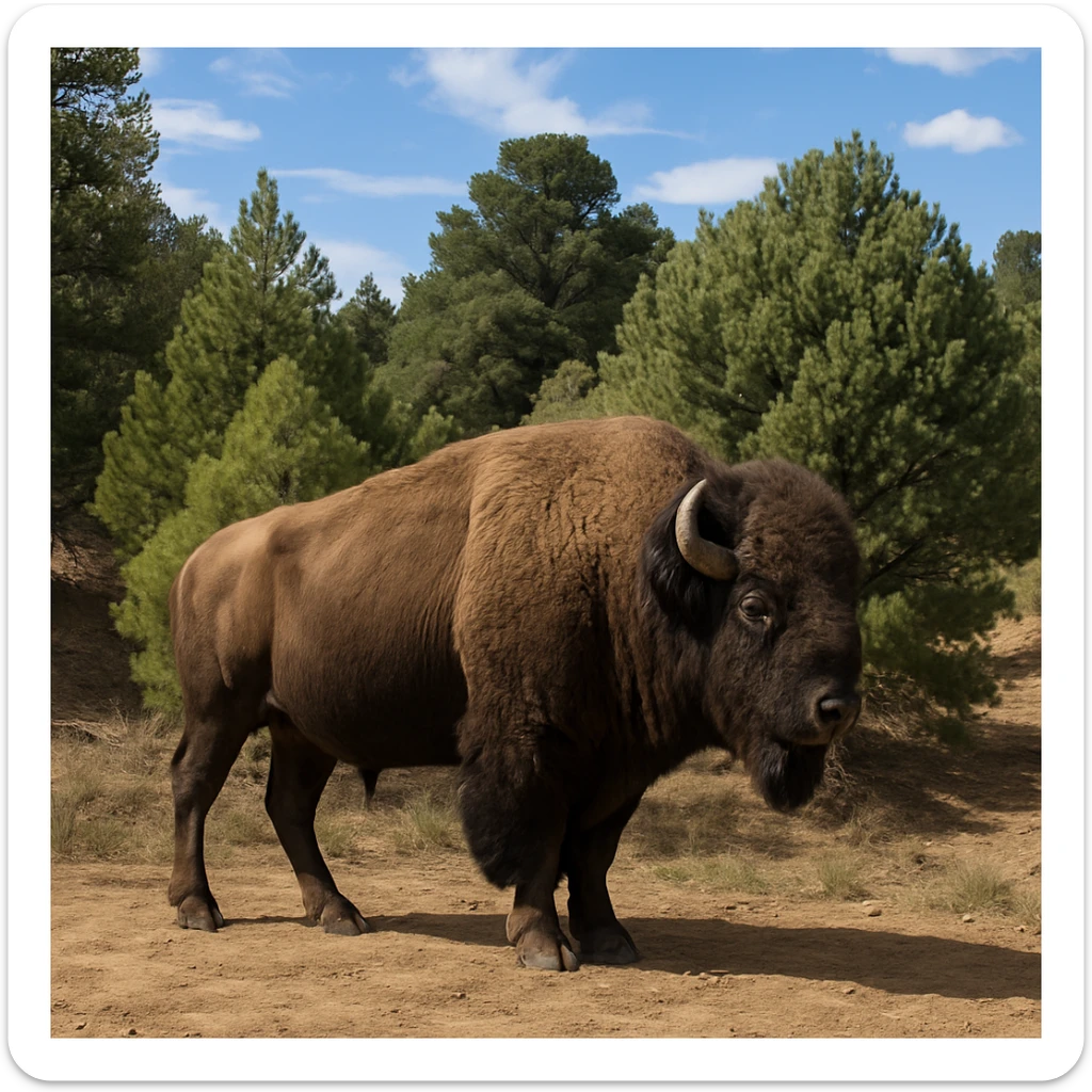 Bison sticker