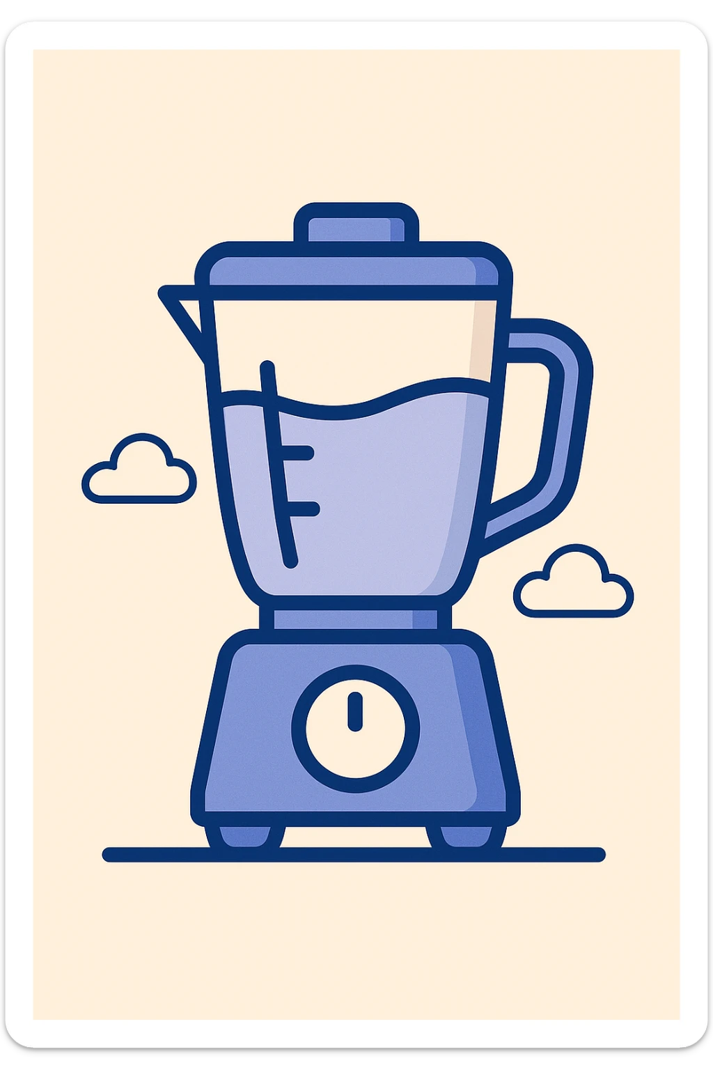 licuadora, electrodoméstico, estilo flat, moderno sticker