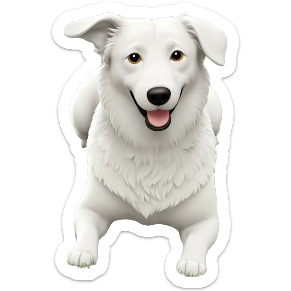 dog enjoying the outdoors sticker