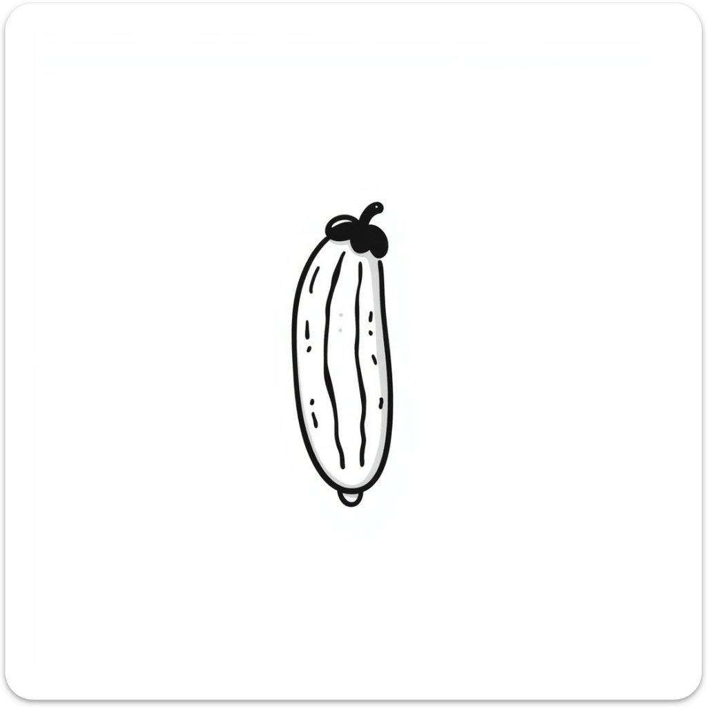 Cucumber sticker