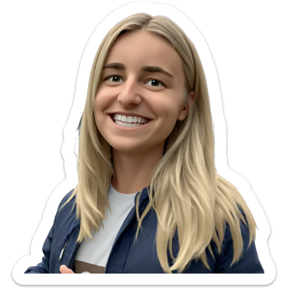 blonde boy smiling outdoors sticker