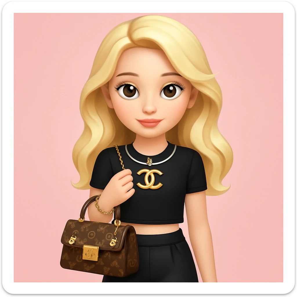 Add a soft pink background behind the girl, keeping the rest of the image unchanged, in a gentle and subtle manner. sticker