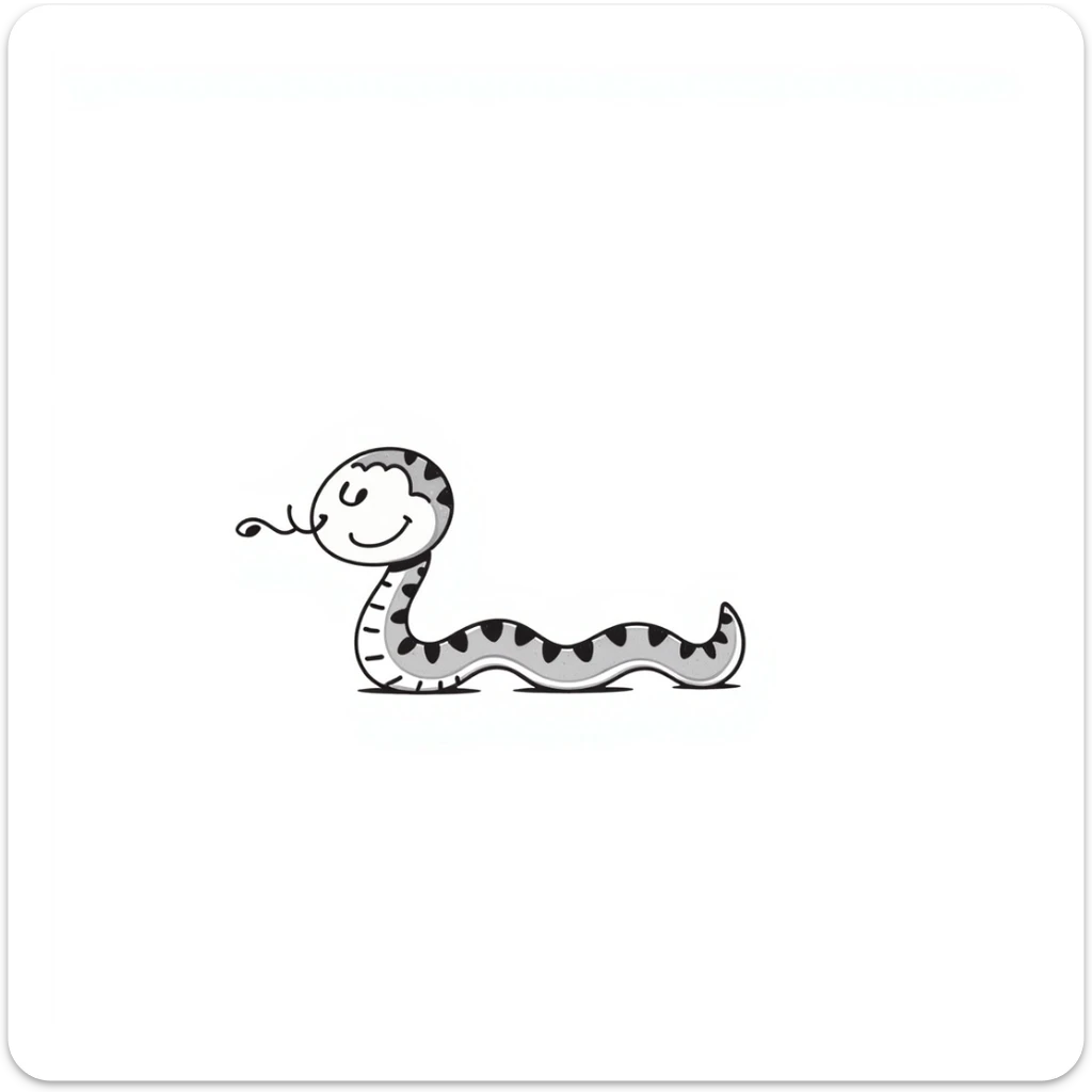 Snake sticker
