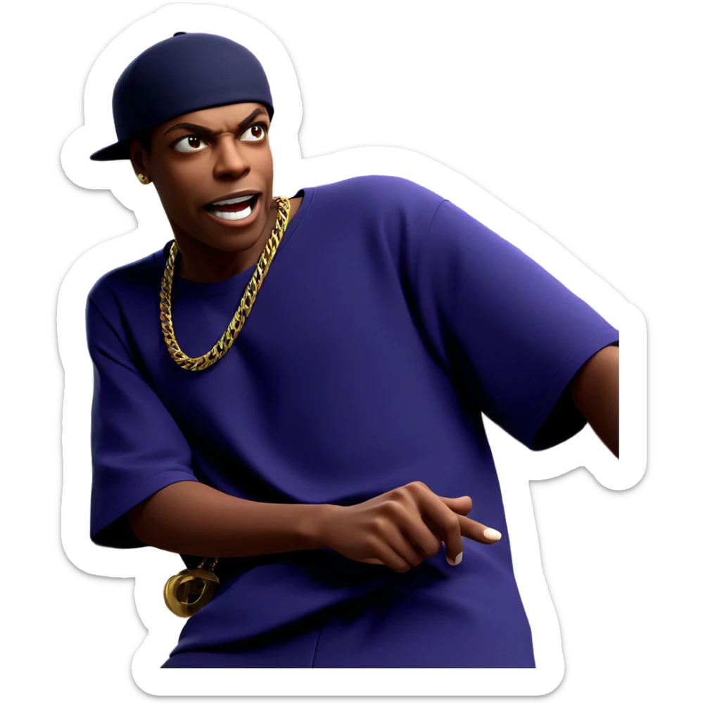 boy in a stylish hat sticker