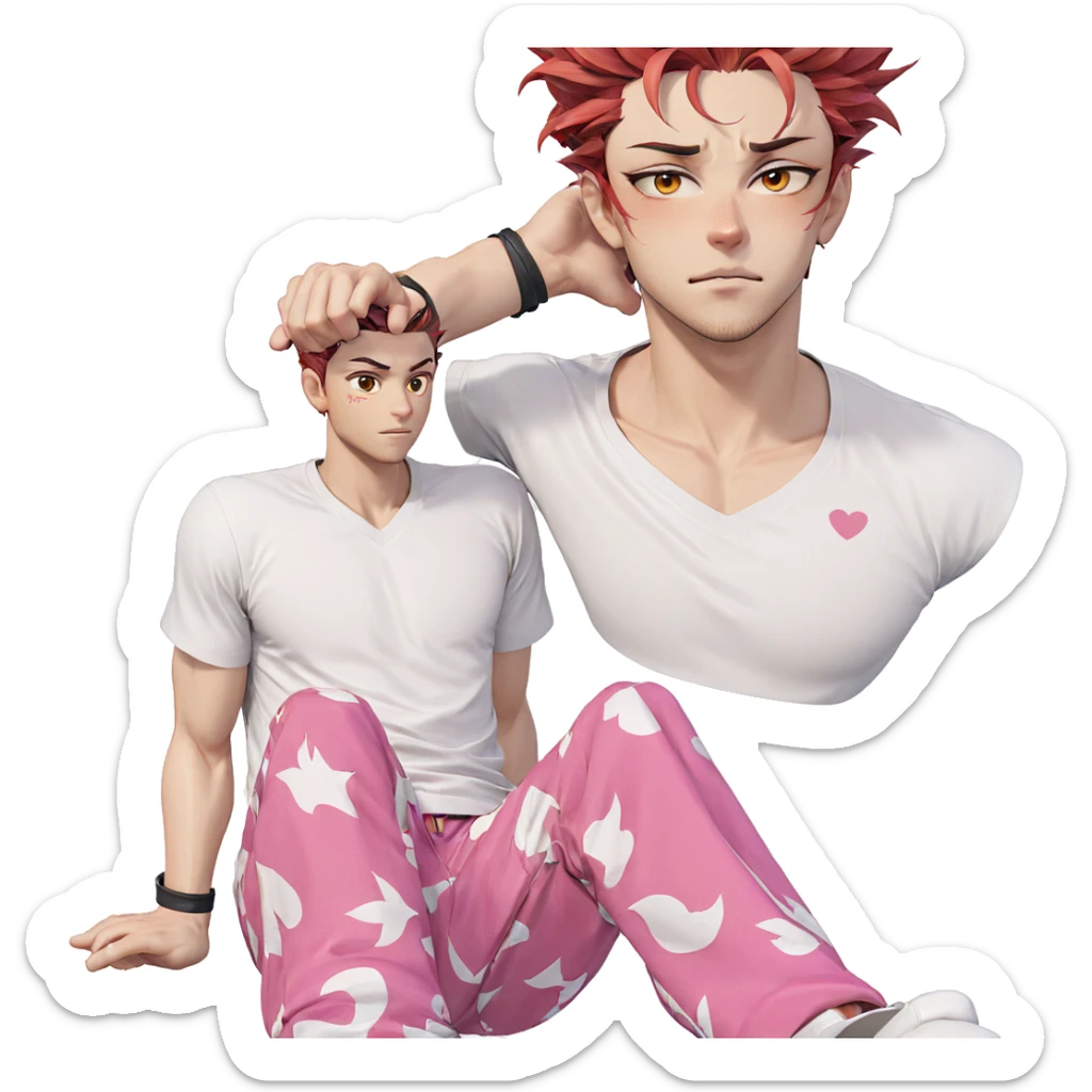 heartfelt expression of sukuna sticker