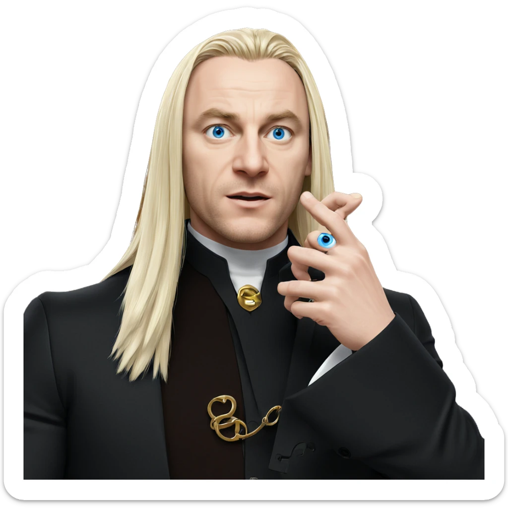 blonde boy with blue eyes sticker