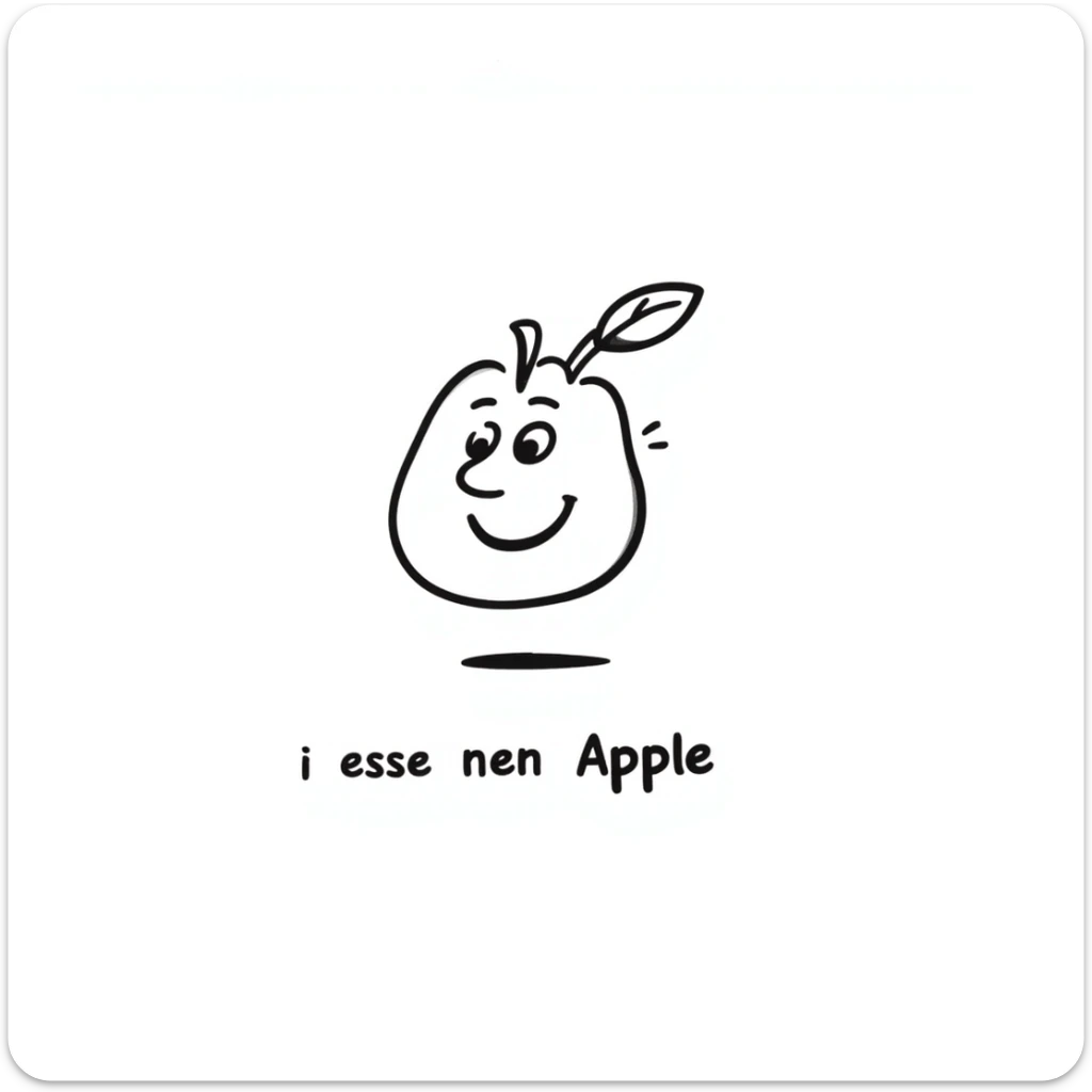 cheerful and instructive emoji illustrating the German rule of placing the verb at the end, with a simple cartoon German sentence and the verb at the end underlined or circled sticker