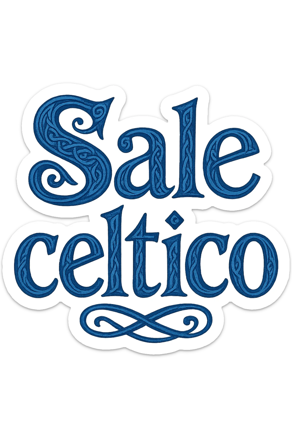 Sale celtico in italiano sticker
