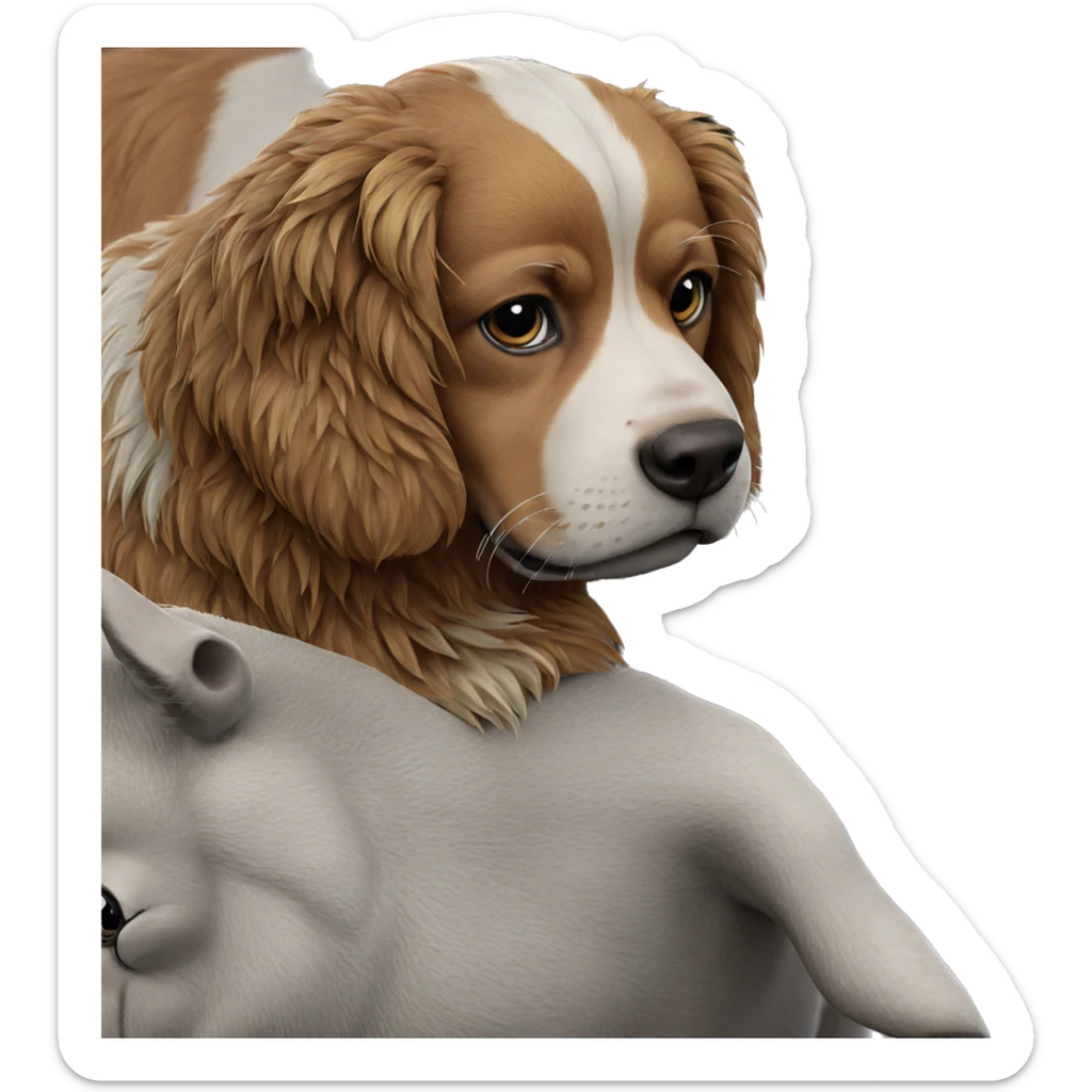 realistic animal in focus sticker