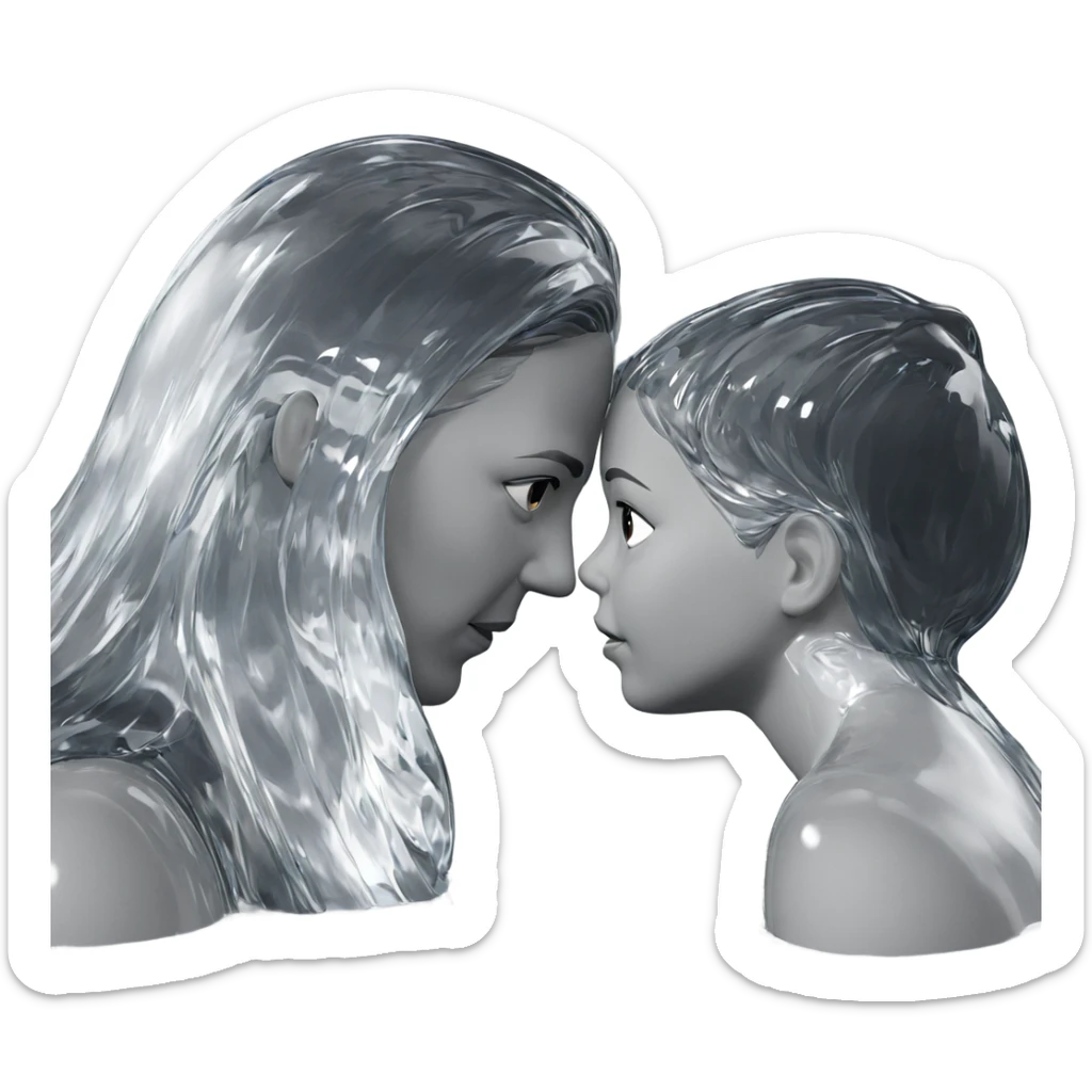 dreamy water reflections sticker