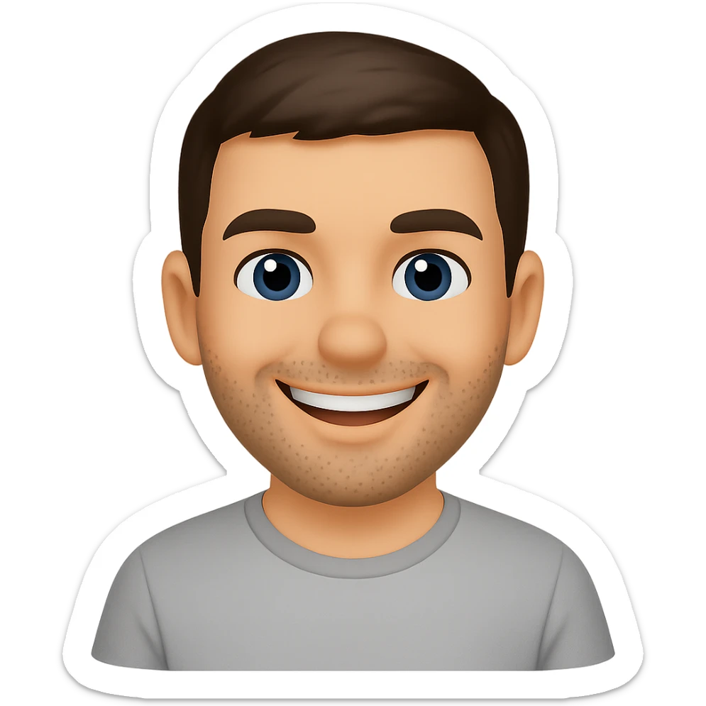 in this ios emojis style make emoji of this person sticker