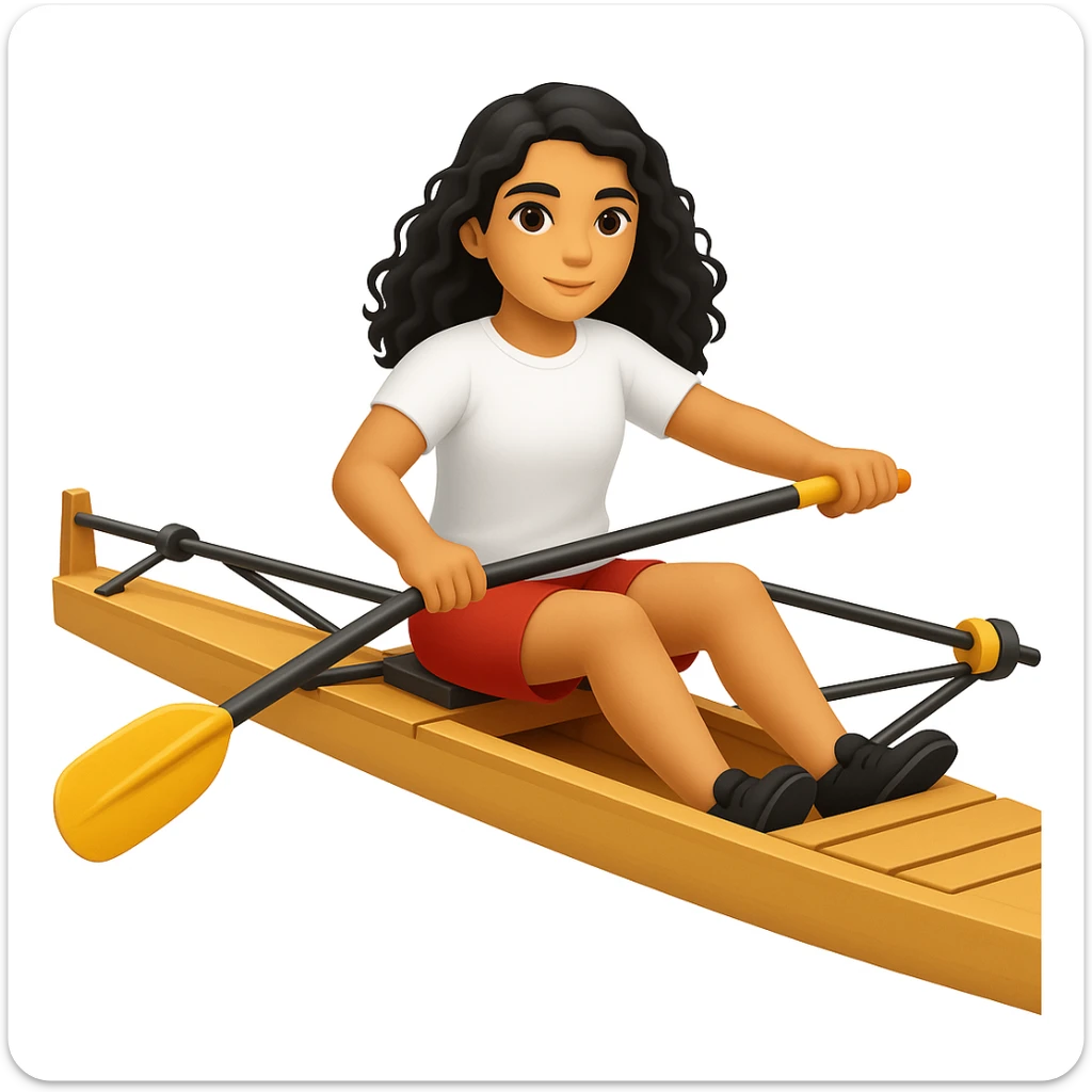 Make the girl's outfit red shorts and a white short-sleeved t-shirt in the style of apple style emojis sticker