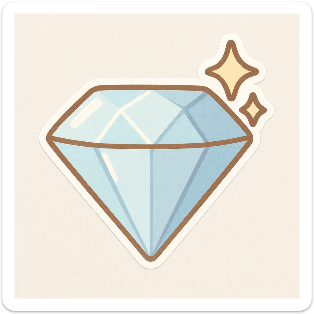Create a diamond sticker