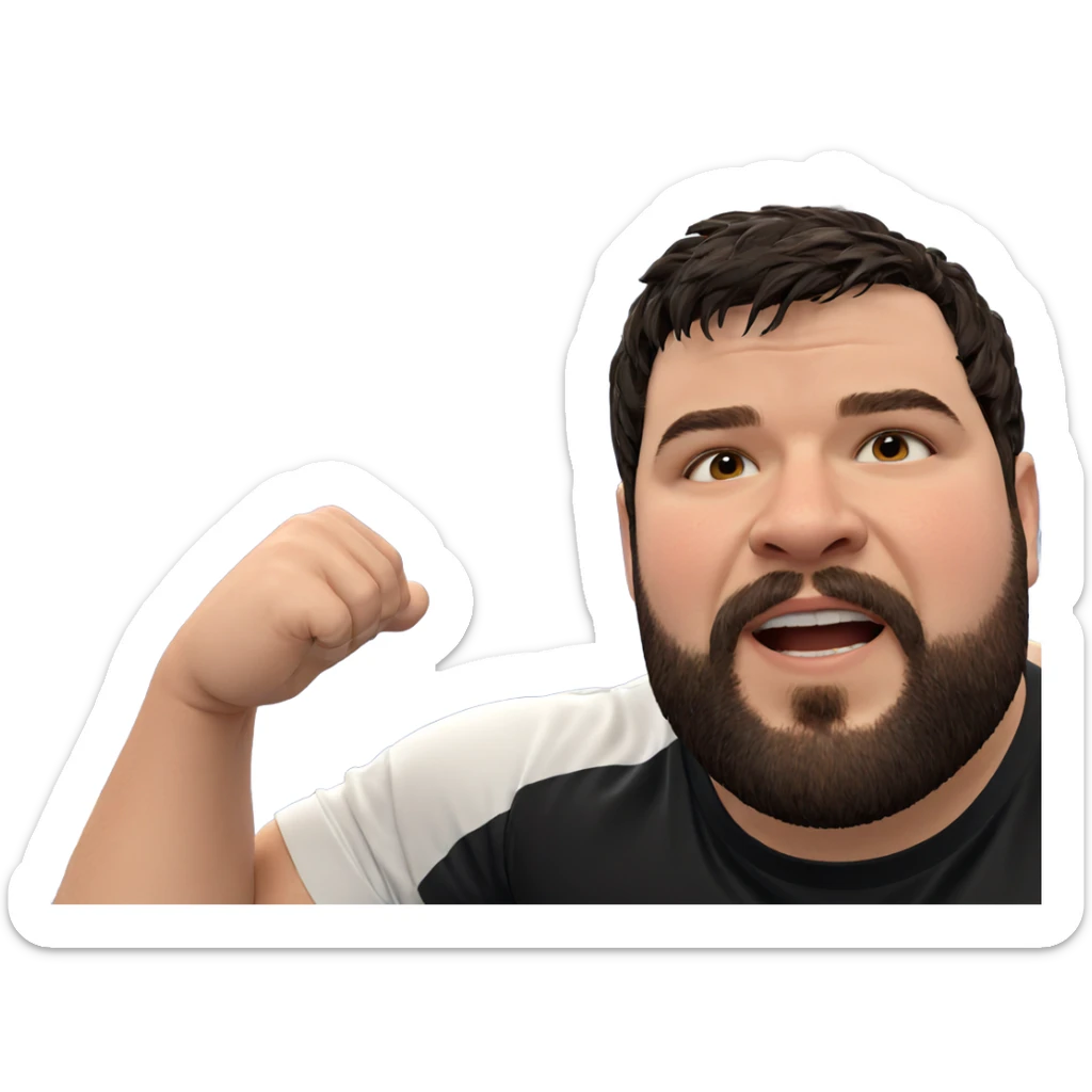 muscular boys indoor pool scene sticker