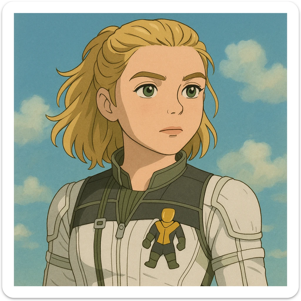 yelena belova played by florence pugh, marvel superhero emoji sticker