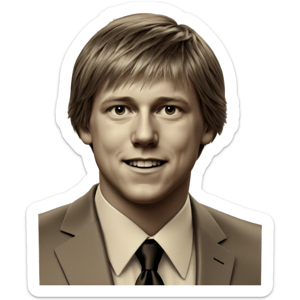 monochrome formal attire portrait sticker