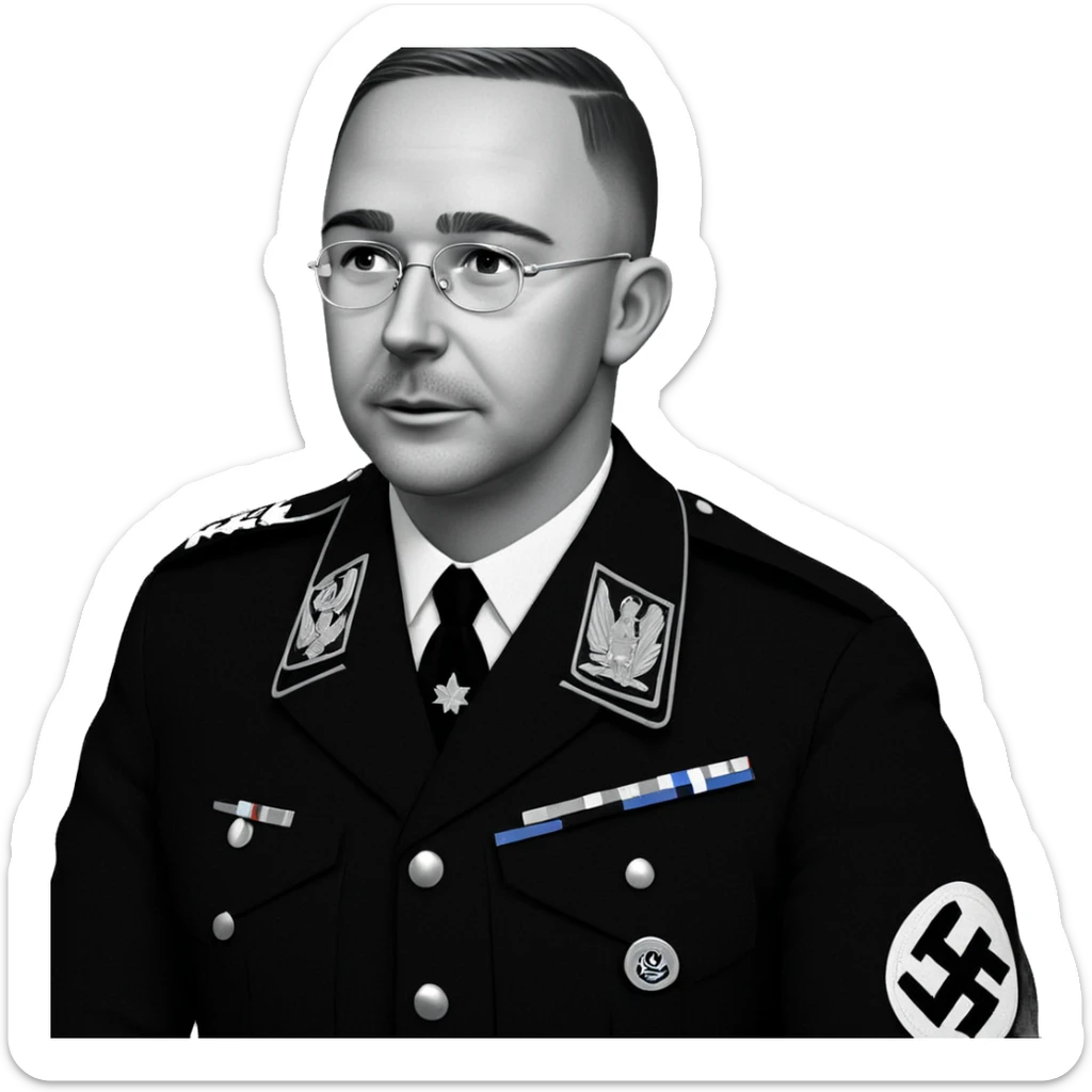 military boy in greyscale sticker