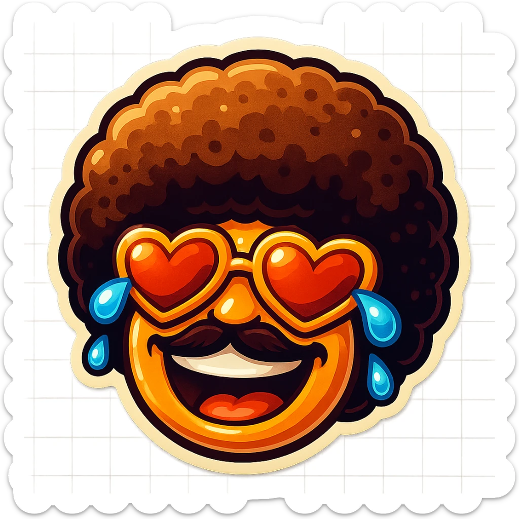 laughing with tears in eyes sticker