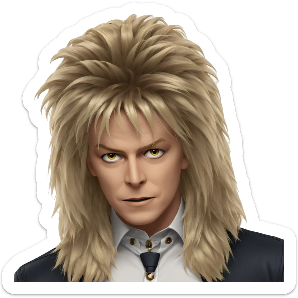 realistic blonde boy portrait sticker