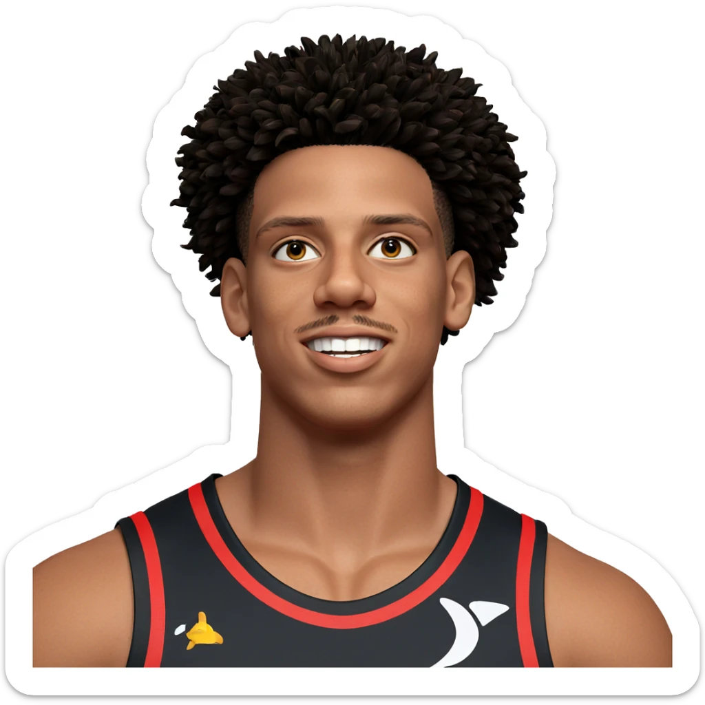 smiling boy in sportswear sticker