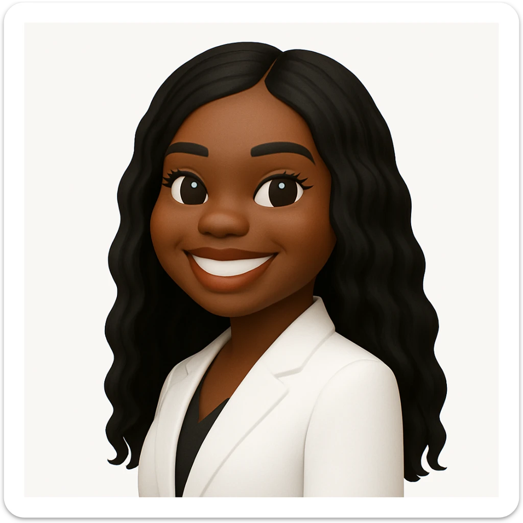 turn the second man in emoji style of the 1st image, match the facial features and match dressing style of the 2nd image, she is wearing white suit side pose sticker