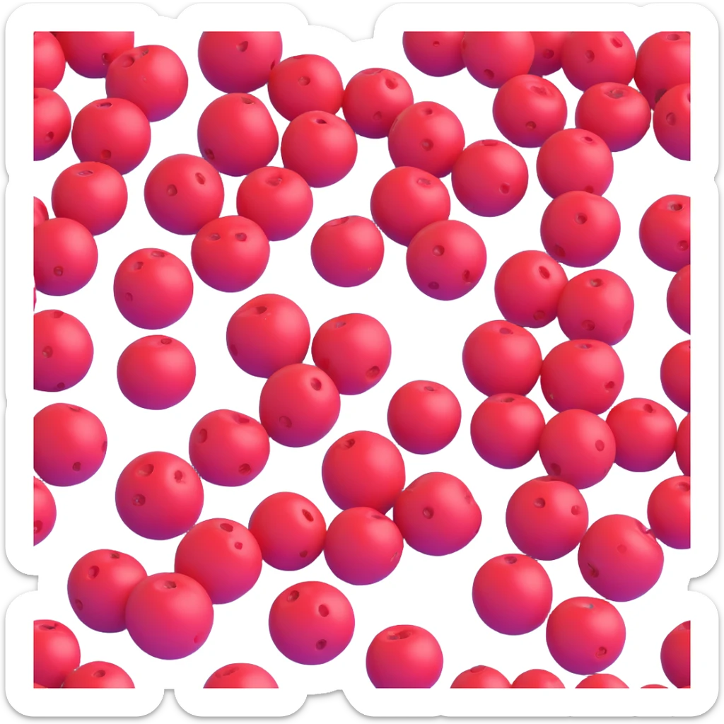 3D depiction of berries, iOS style, with vibrant colors and a clean, minimalist design sticker