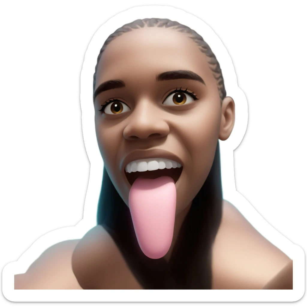 girl with dreamy background sticker