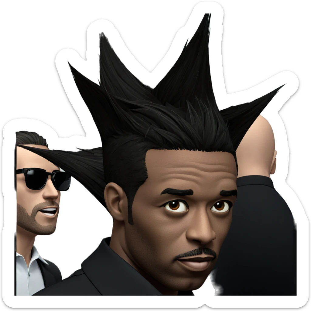 cool boys with sunglasses sticker