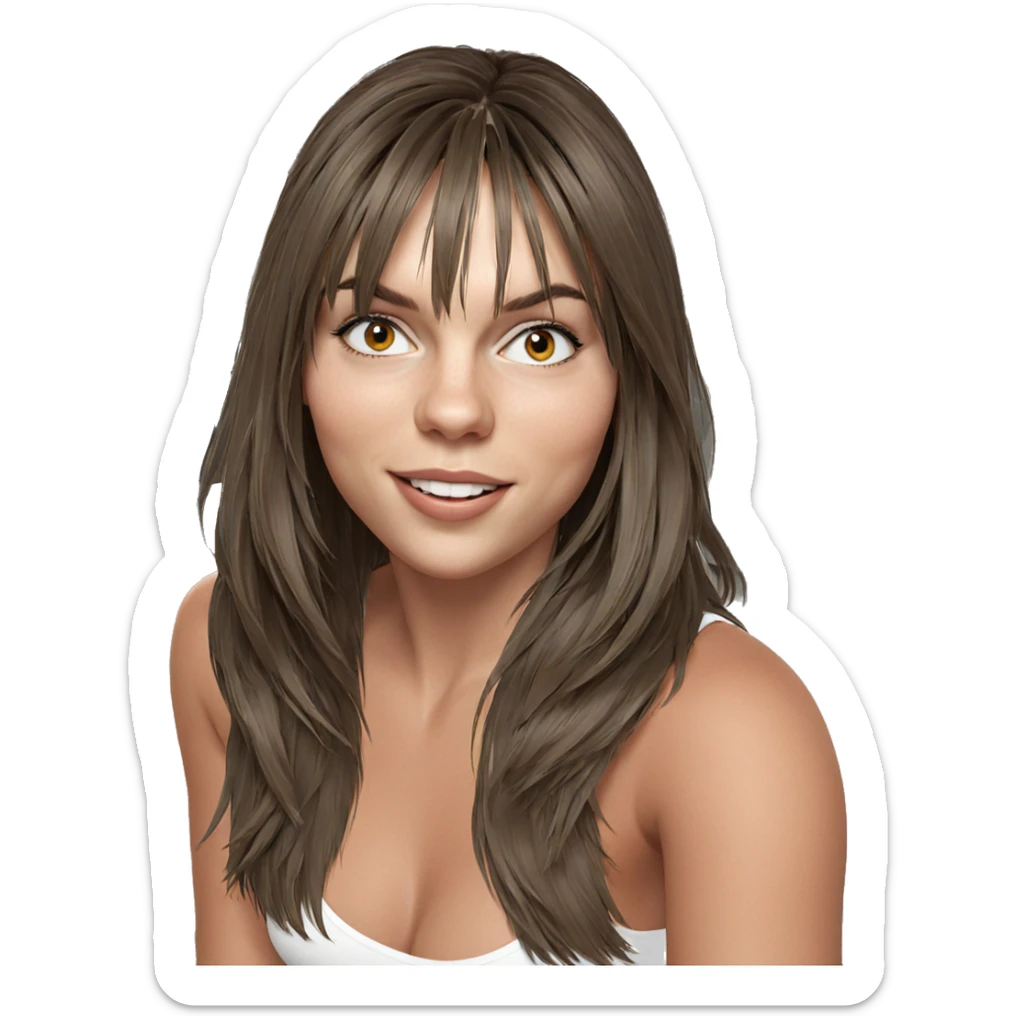 girl in car interior sticker