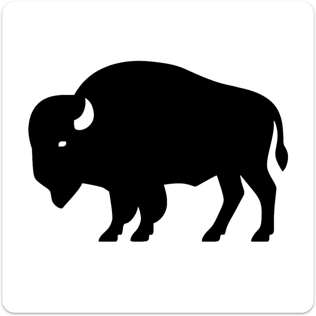 Bison sticker