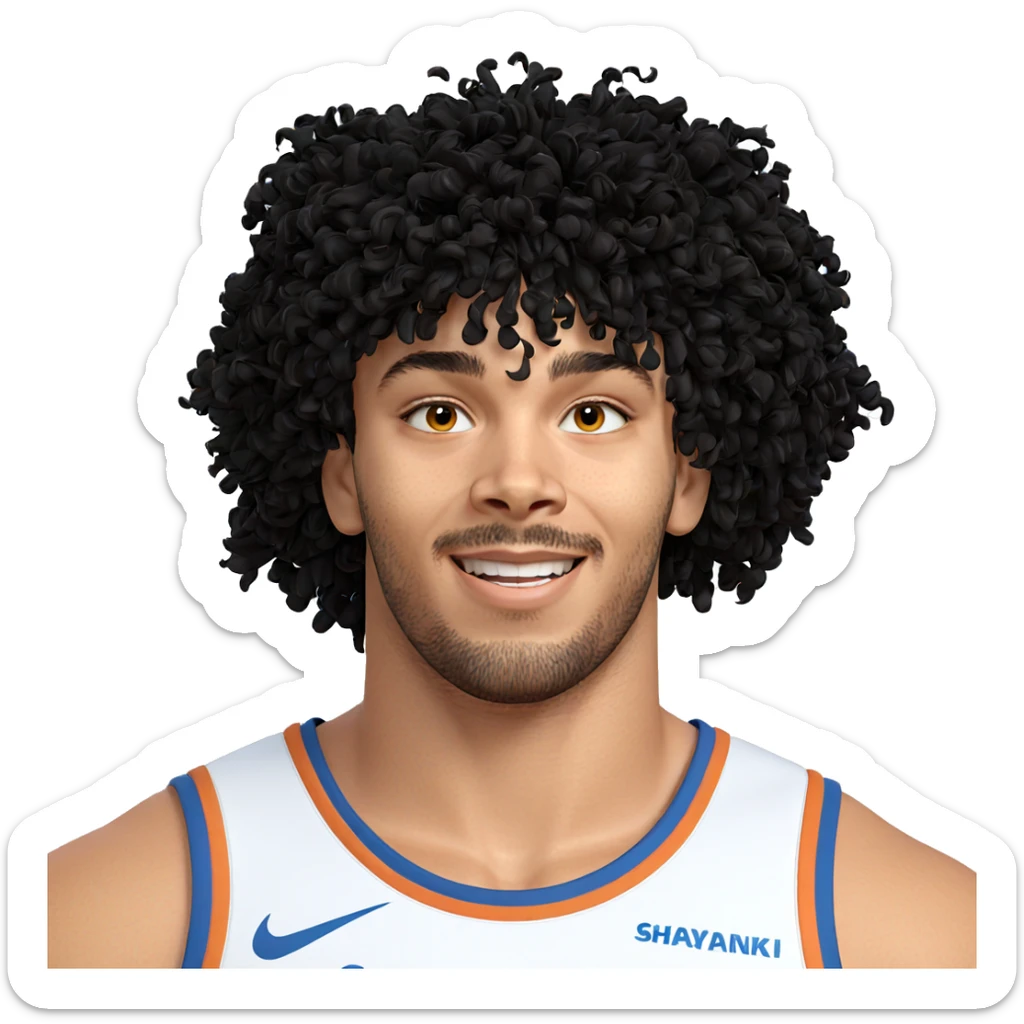 smiling boy in sportswear sticker