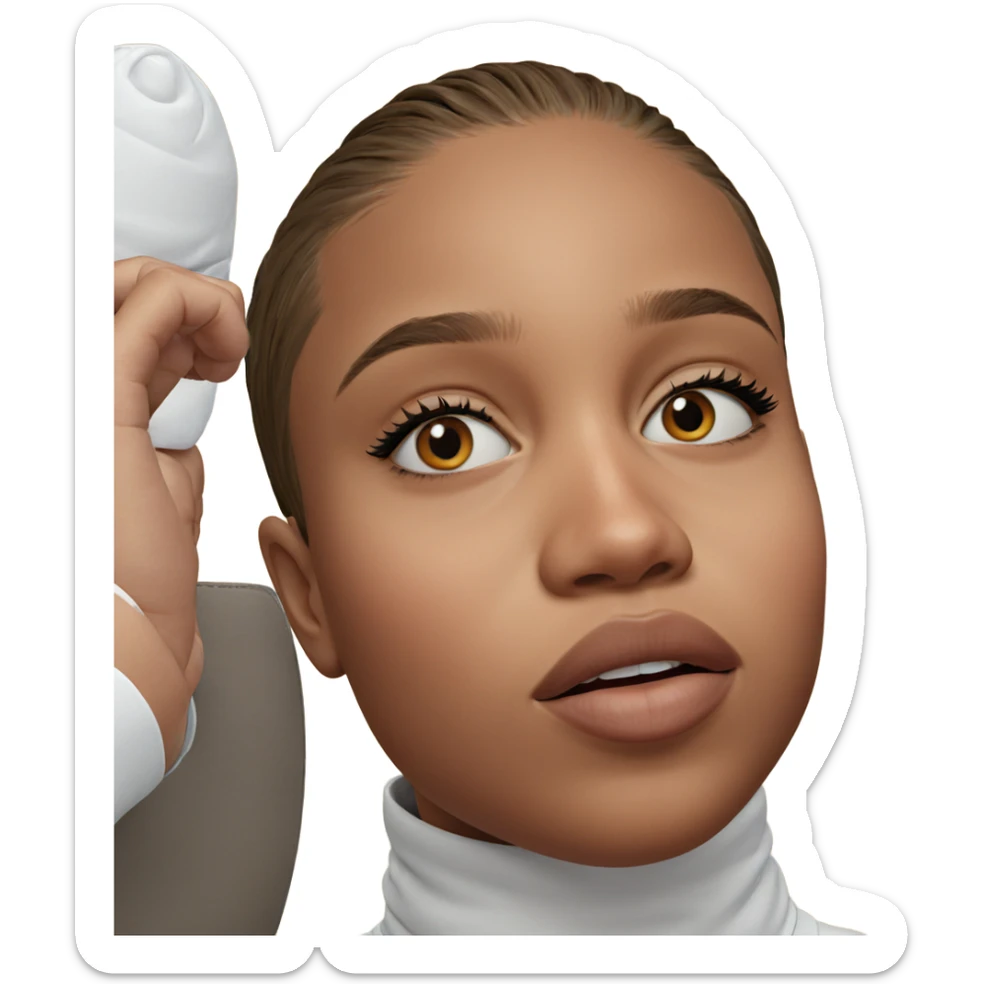 realistic solo portrait of boy sticker