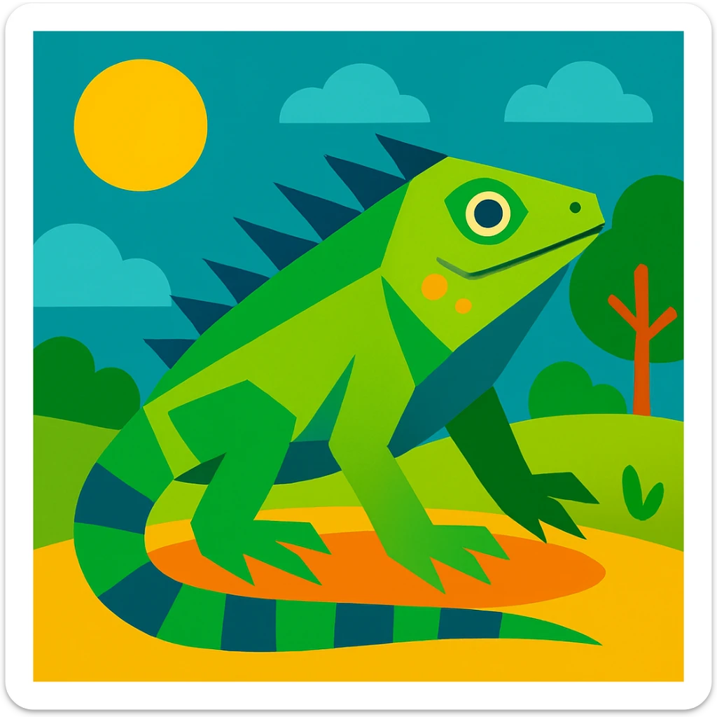 Iguana sticker