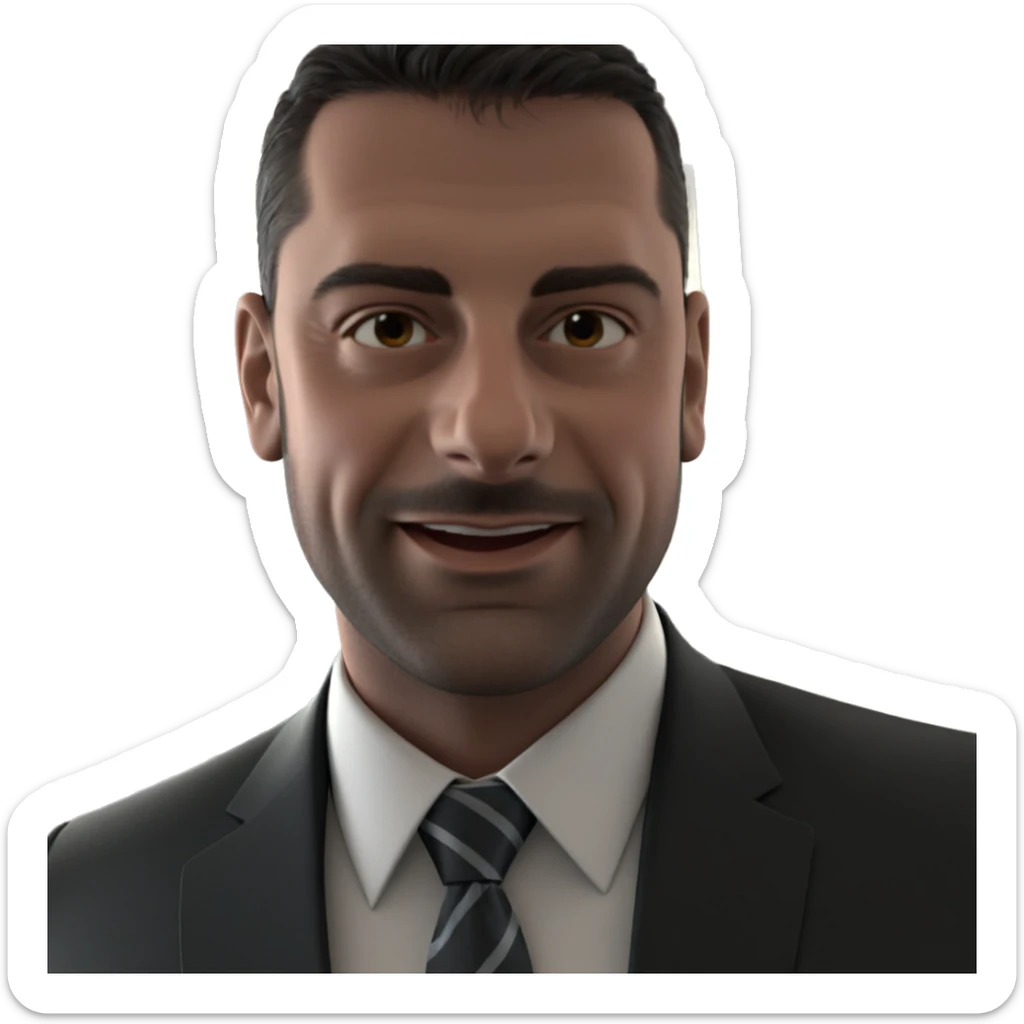 formal attire with necktie sticker