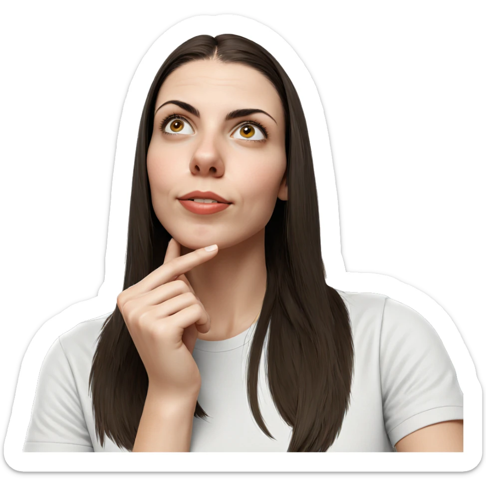 realistic portrait of girl sticker