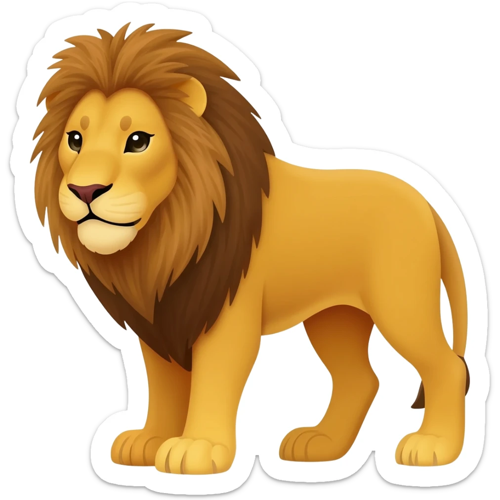 Asiatic lion sticker