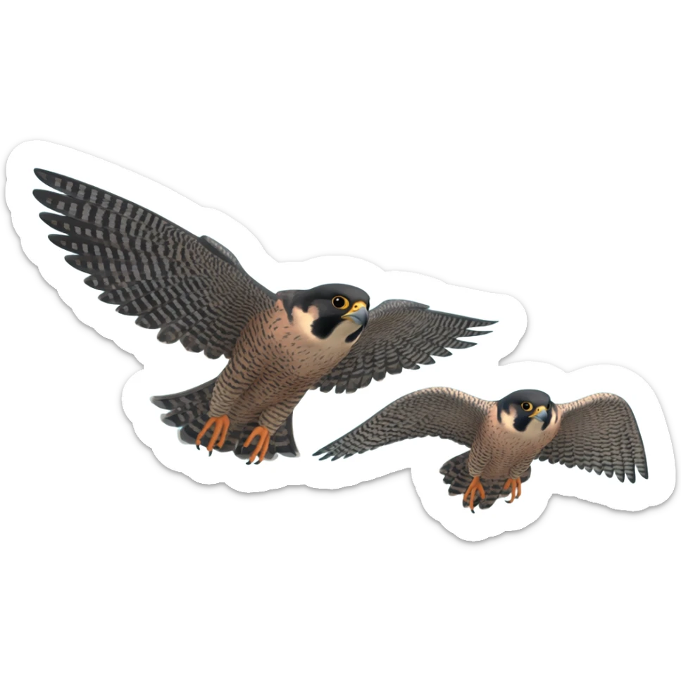 Peregrine Falcon duos Canada sticker