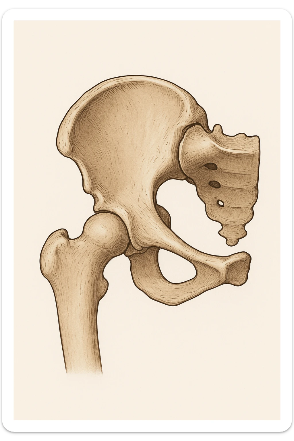 Anca su sfondo isolato sticker