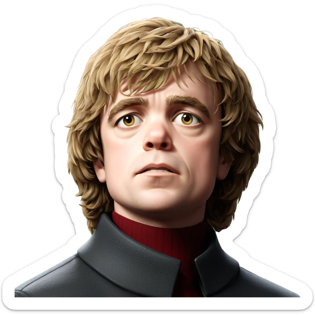 portrait of a solitary boy sticker