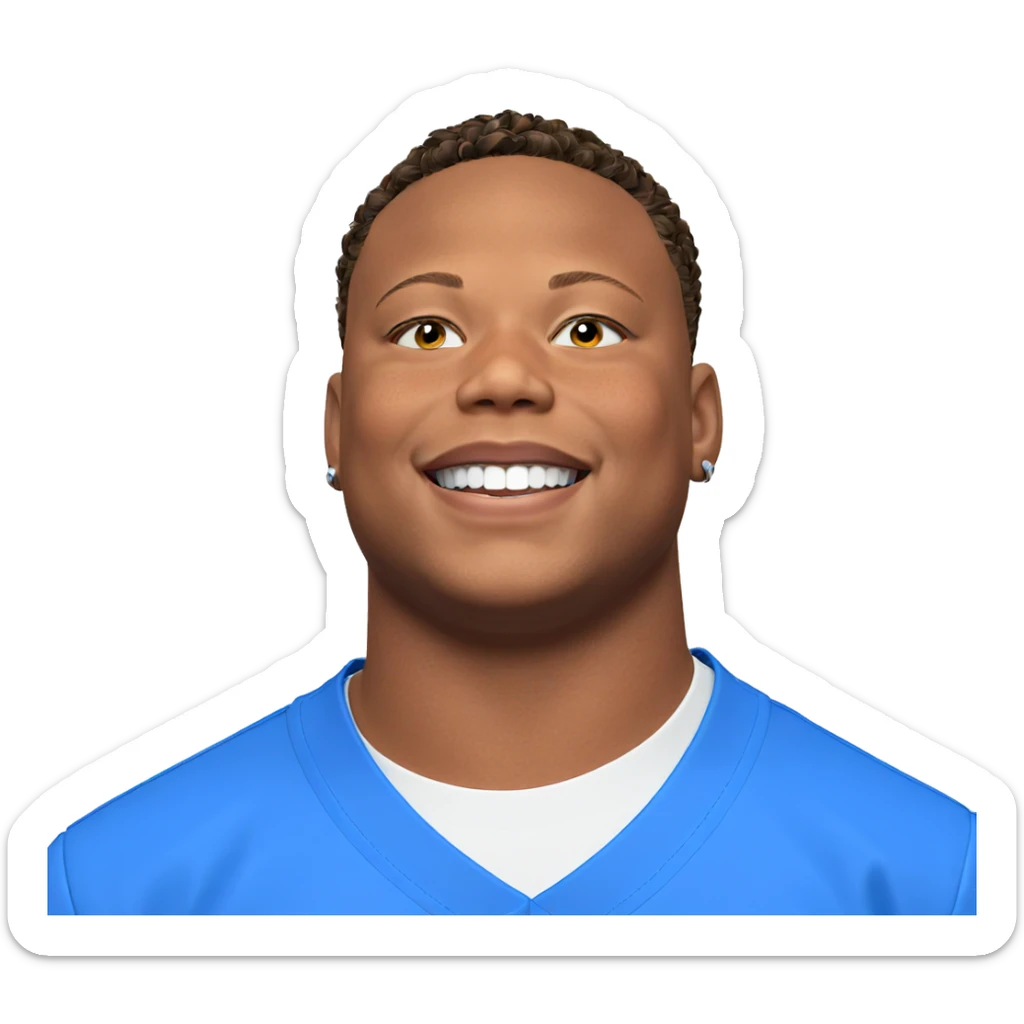 smiling boy with earrings sticker