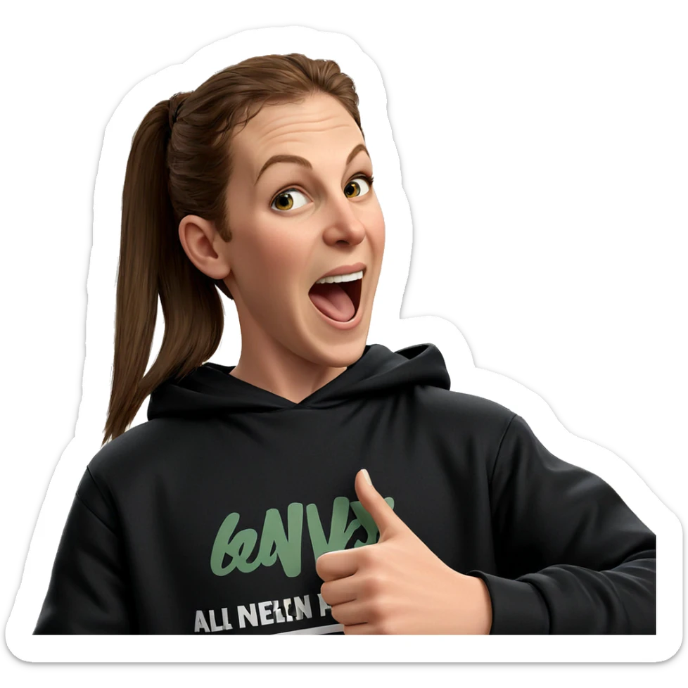 boy with brown hair indoors sticker