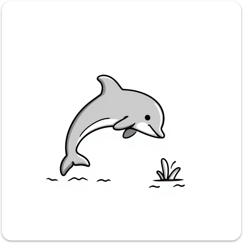 Dolphin sticker